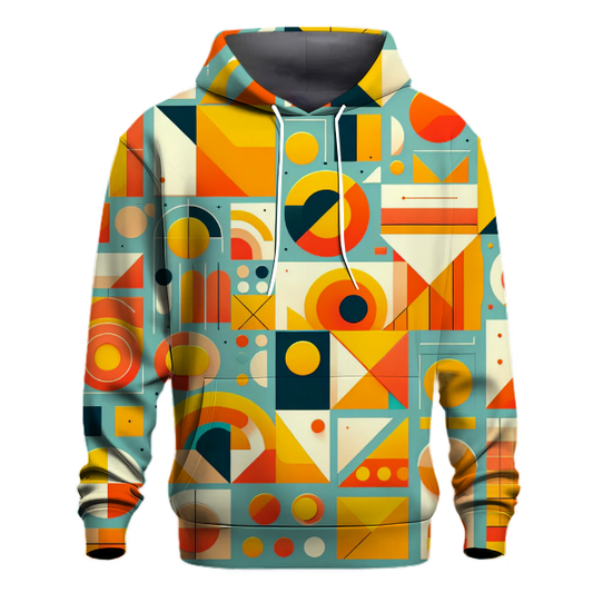 Retro Geometric Dreams Design Hoodie