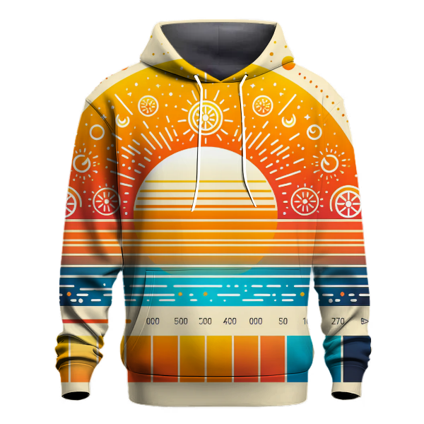 Vibrant Sunset Fade Hoodie