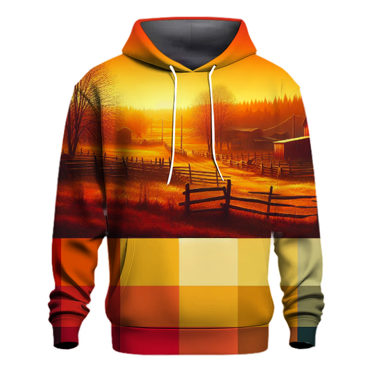 Rural Sunset Gradient Hoodie