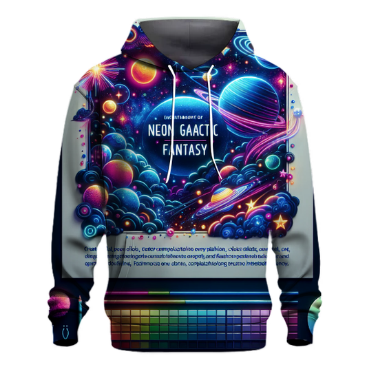 Galactic Neon Fantasy Hoodie