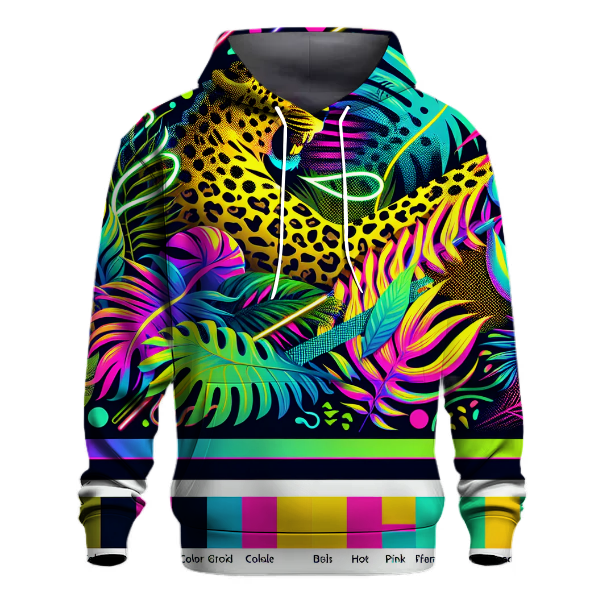 Nostalgic Neon Jungle Hoodie