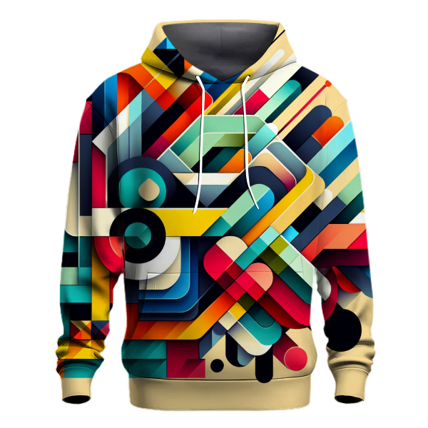 Electric Vibes Abstract Art Hoodie