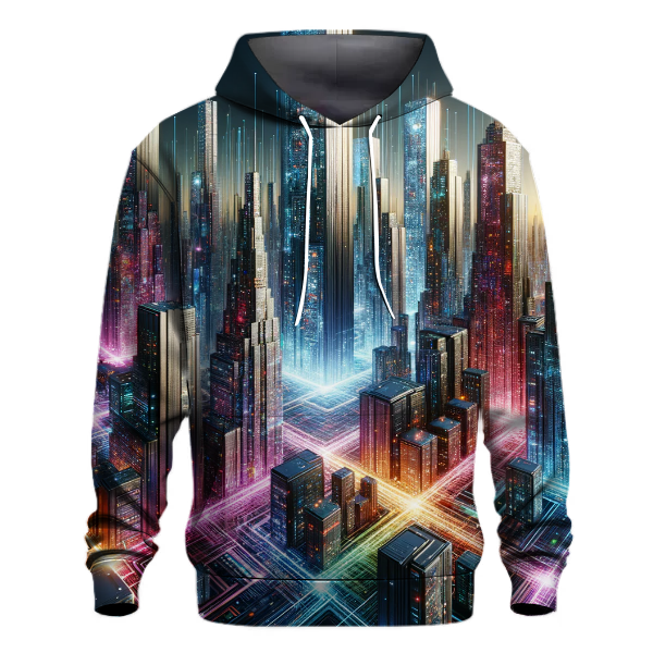 Futuristic Cityscape Vision Hoodie