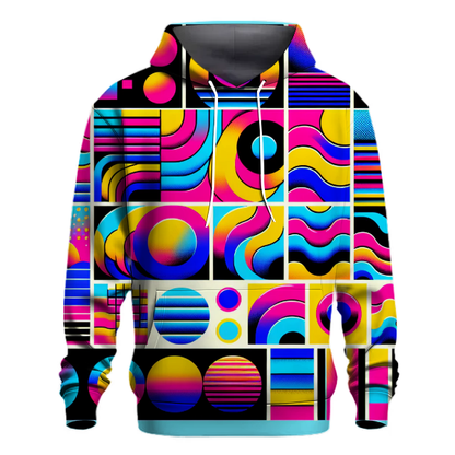 Groovy 80s Patterns Hoodie