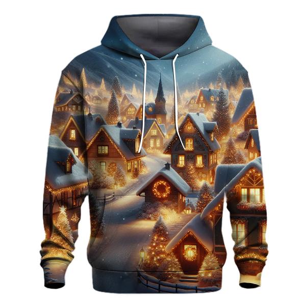 Glittering Christmas Village Hoodie