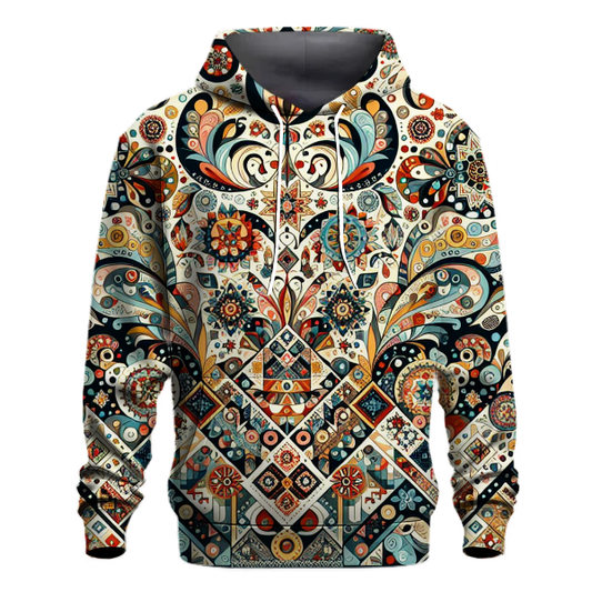 Folk Art Fusion Hoodie