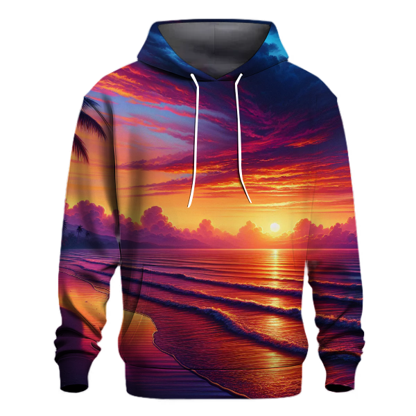 Radiant Sunset Shores Hoodie