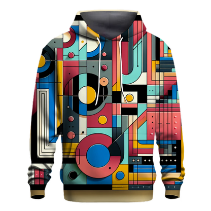 Chic Geometric Elegance Hoodie