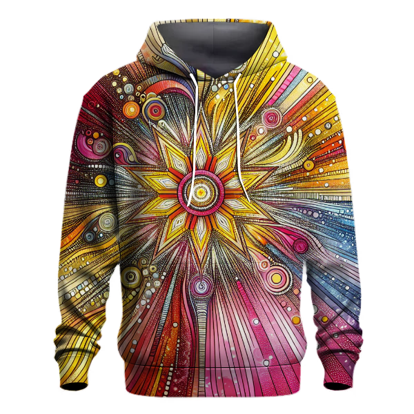 Radiant Starburst Design Hoodie