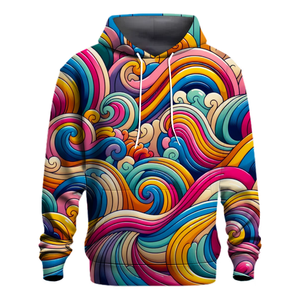 Funky Retro Waves Hoodie