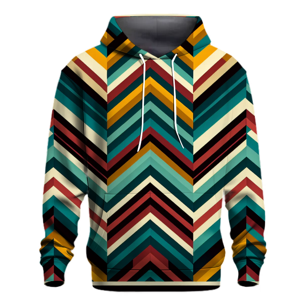 Bold Chevron Retro Hoodie