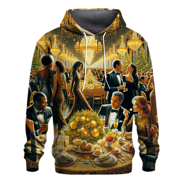 Glamorous Golden Christmas Hoodie