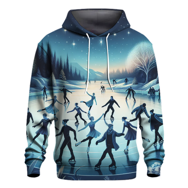 Glistening Ice Skaters Hoodie