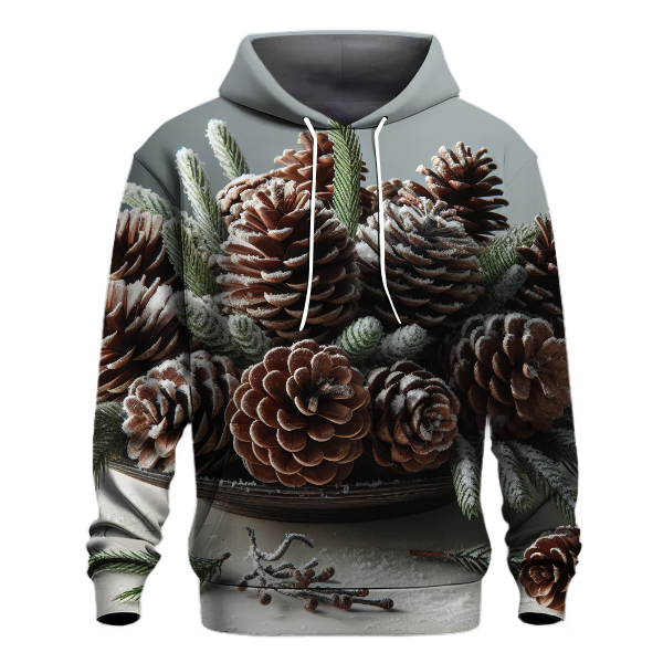 Holiday Pine Cone Elegance Hoodie