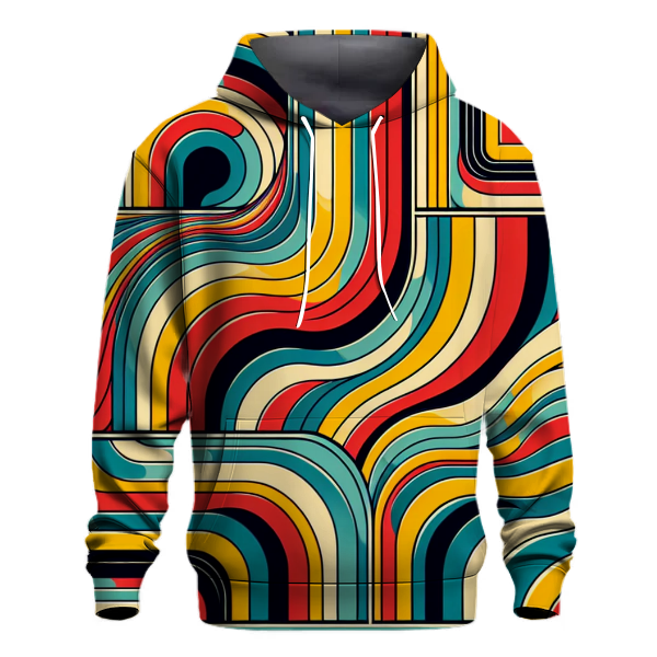 Sassy Retro Stripes Hoodie