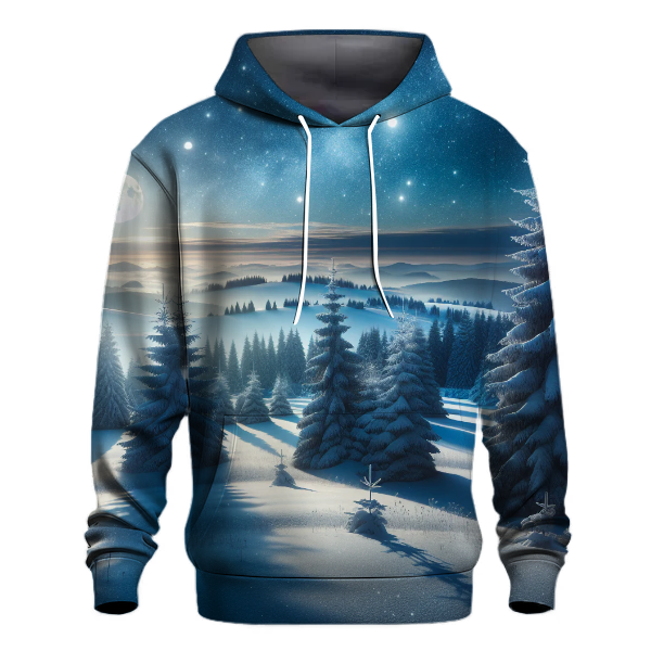 Midnight Snowfall Serenity Hoodie