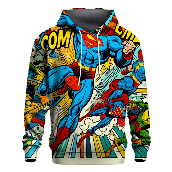 Retro Comic Vibes Hoodie