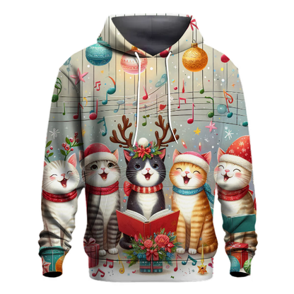 Joyful Christmas Cat Choir Hoodie