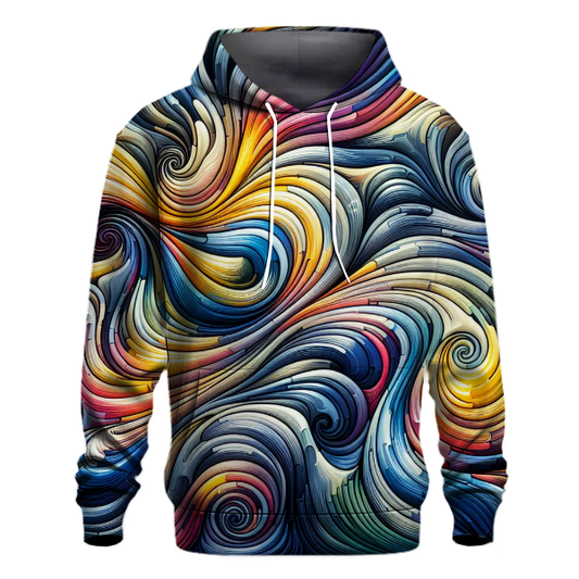 Funky Abstract Waves Hoodie