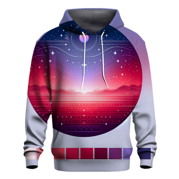 Crimson Twilight Ombre Hoodie