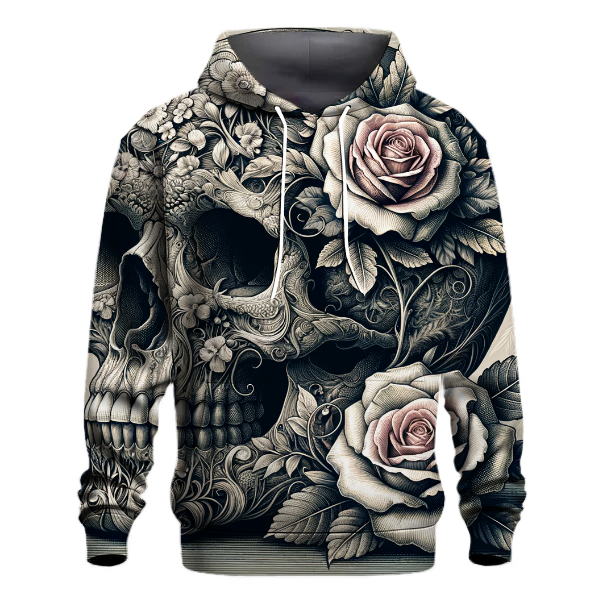 Floral Skull Fusion Hoodie