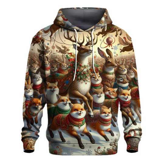 Festive Animal Parade Hoodie