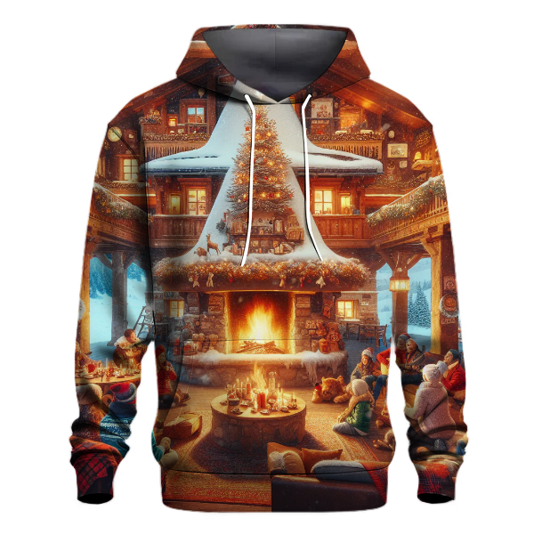 Alpine Christmas Ski Lodge Hoodie