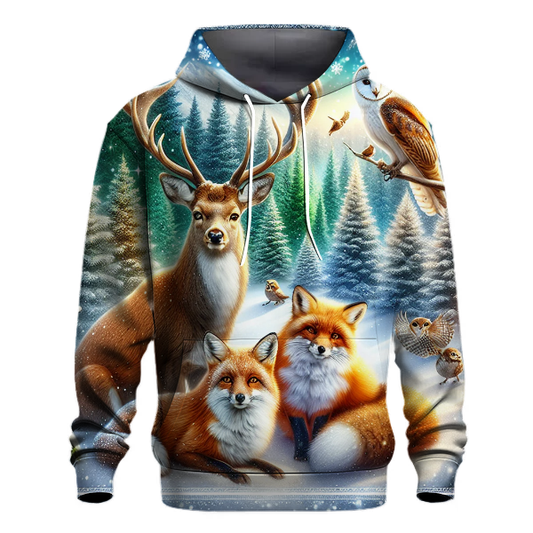 Winter Woodland Friends Hoodie