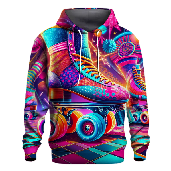 Retro Roller Skates Vibes Hoodie