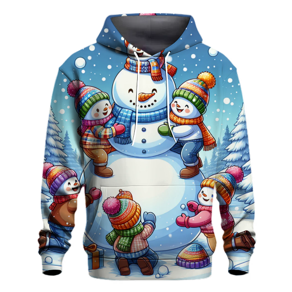 Snowman Building Crew Hoodie