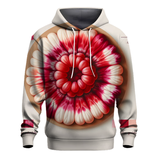 Raspberry Swirl Tie-dye Design Hoodie