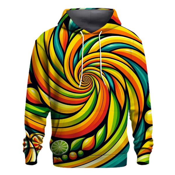 Citrus Burst Swirl Hoodie