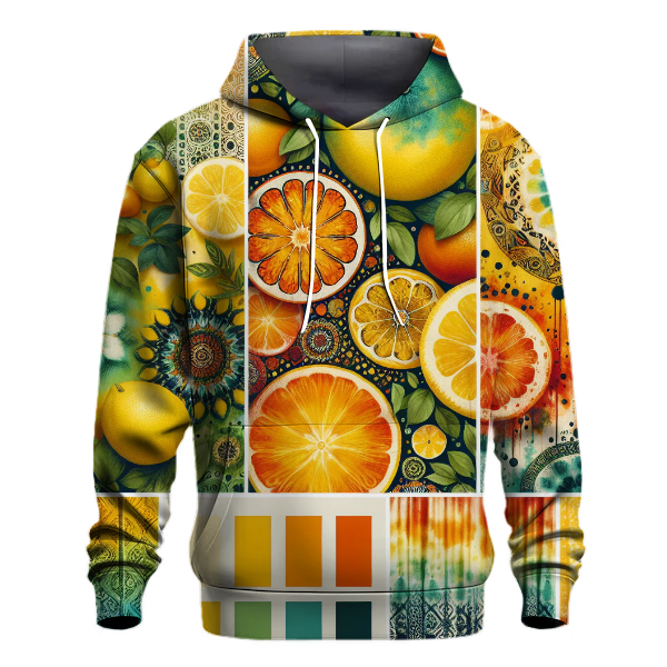 Citrus Burst Tie-Dye Hoodie