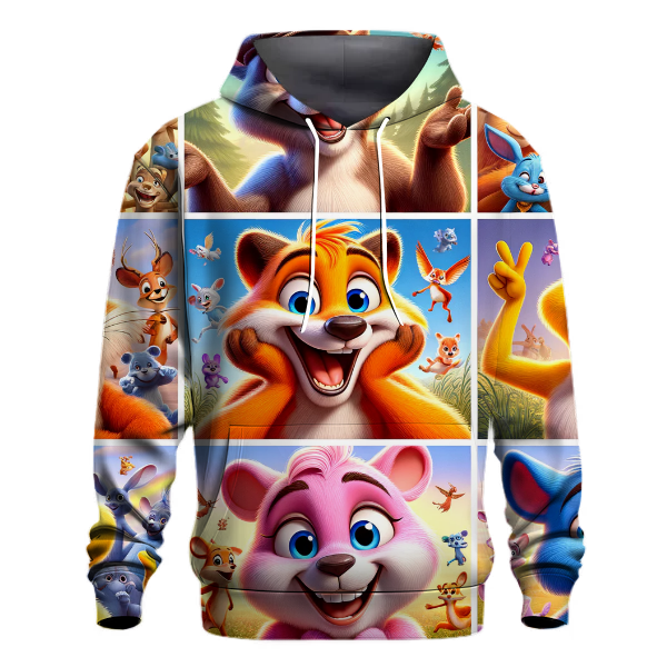 Charming Animal Friends Hoodie