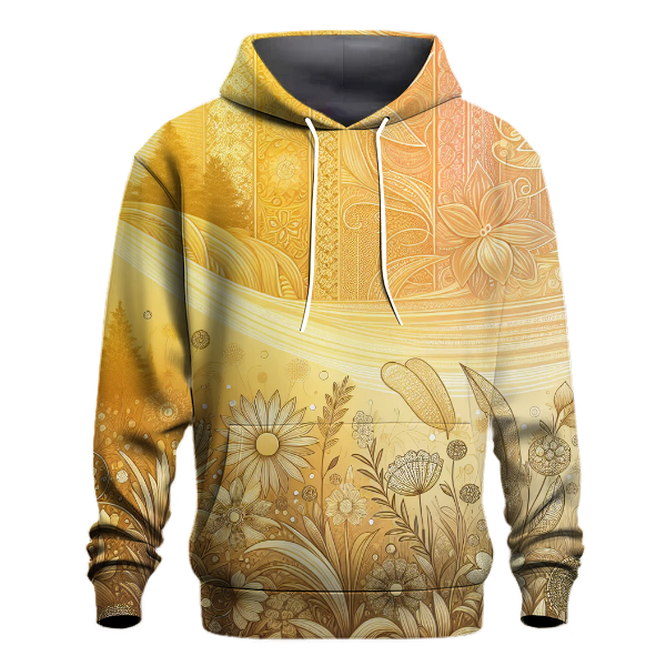 Golden Sunlit Meadow Hoodie