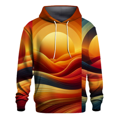 Sunset Blaze Tie-dye Design Hoodie