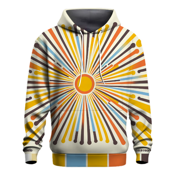 Retro Sunshine Rays Hoodie