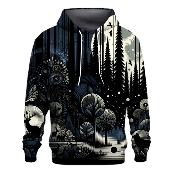 Mysterious Forest Shadows Hoodie