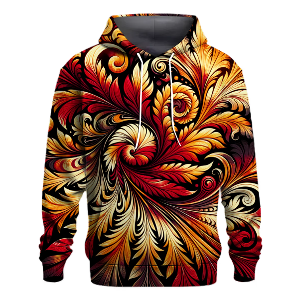 Fiery Autumn Burst Hoodie