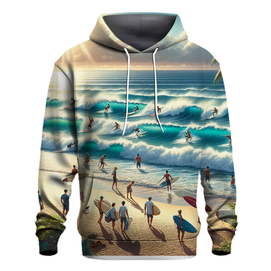 Surfing Waves Adventure Hoodie