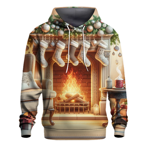 Yuletide Fireplace Cozy Hoodie