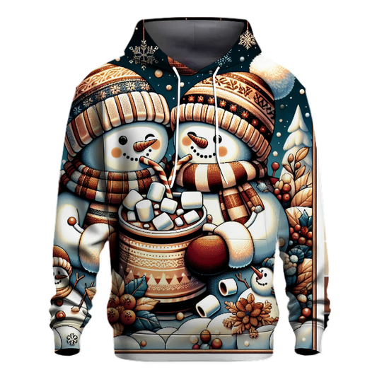 Frosty Friends Hot Cocoa Party Hoodie