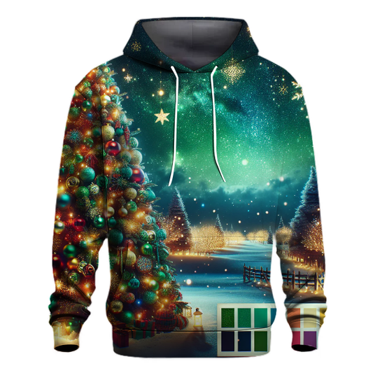 Starry Night Christmas Tree Hoodie