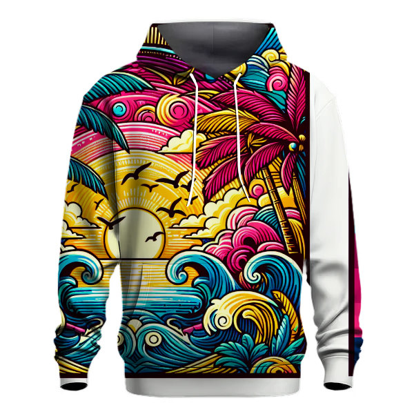 Tropical Retro Escape Hoodie