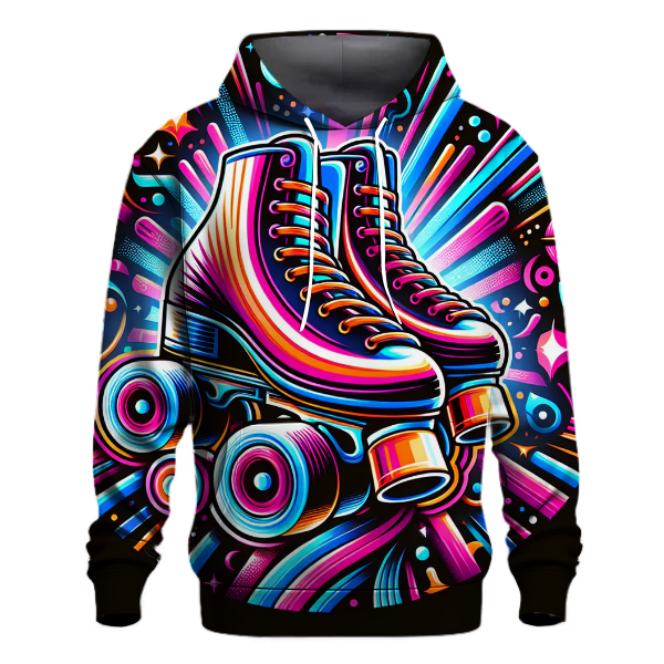 Retro Roller Skating Vibes Hoodie