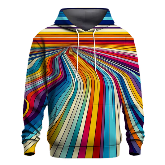 Radiant Rainbow Stripes Hoodie