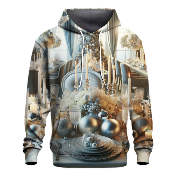 Glittering Silver Christmas Hoodie