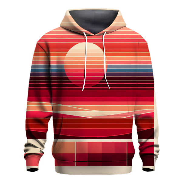 Sunset Vibes Stripes Hoodie