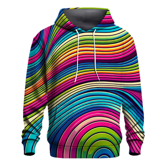 Funky Neon Stripes Hoodie