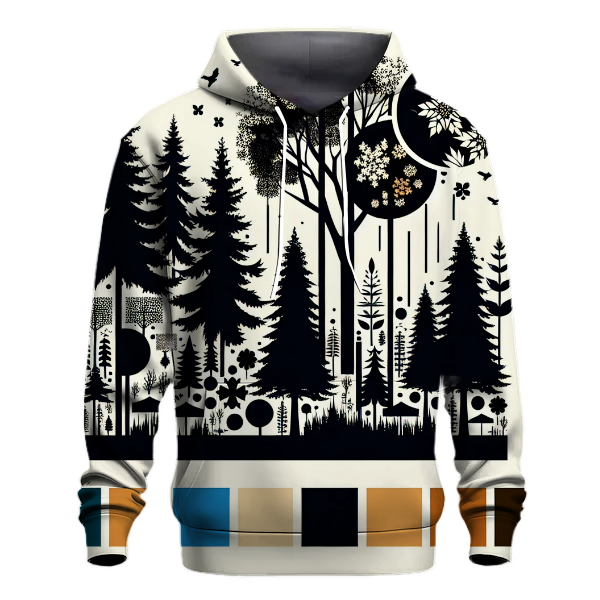 Geometric Forest Fusion Hoodie